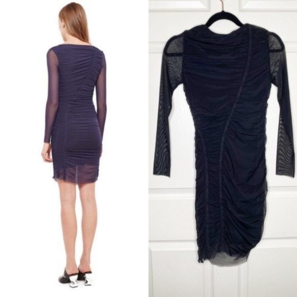 NWT Opening Ceremony Black Mesh Bodycon Dress Size XS - Picture 11 of 11